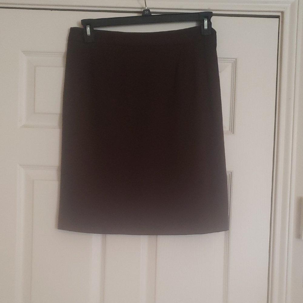 Dark Brown Pencil Skirt
